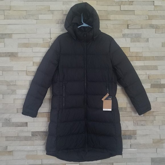 NEW North Face Womens Long Jacket Parka Coat XL Full Length Black Puffer Tall